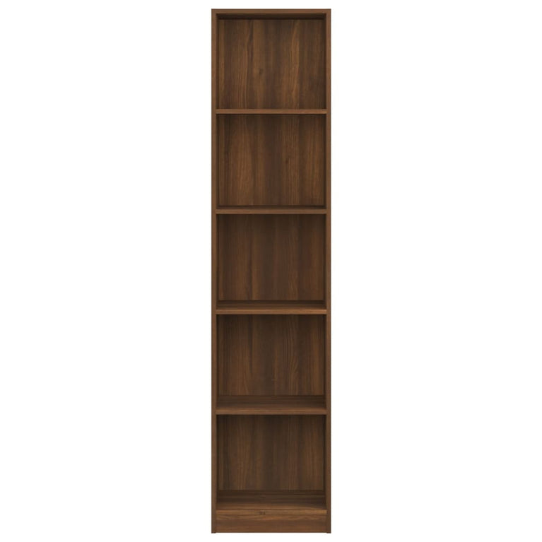 Boekenkast 40x24x175 cm bewerkt hout bruin eikenkleur MeubelReus