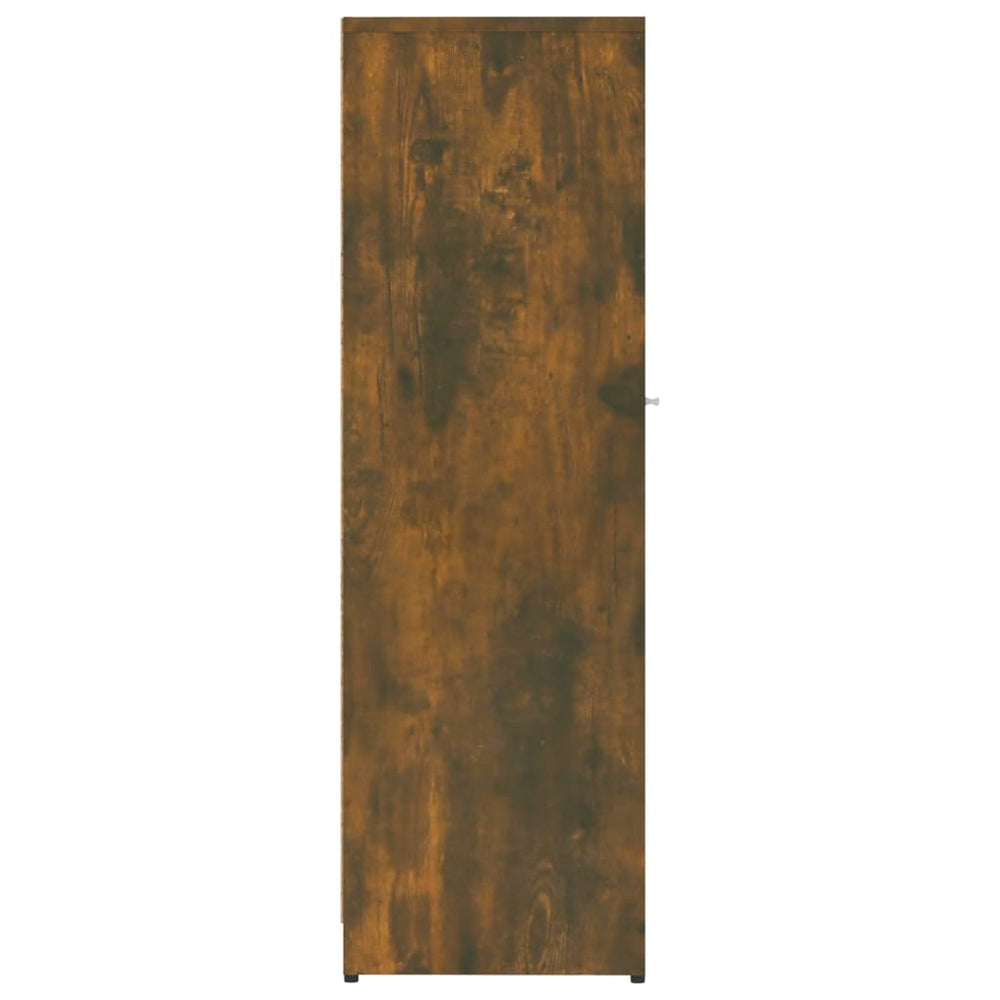 Badkamerkast 30x30x95 cm bewerkt hout gerookt eikenkleurig MeubelReus