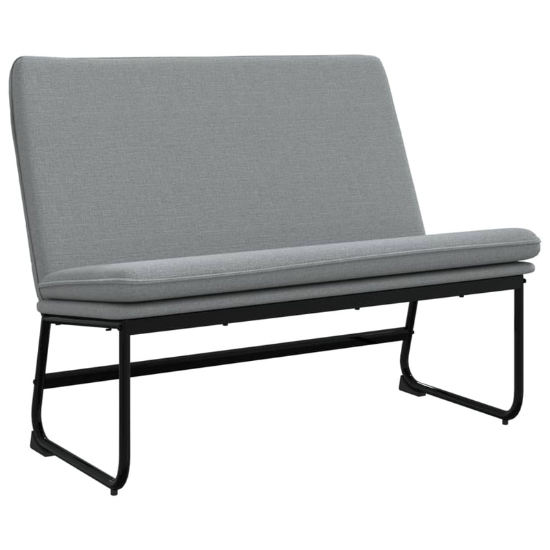 Bankje 100x75x76 cm stof lichtgrijs MeubelReus