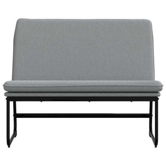 Bankje 100x75x76 cm stof lichtgrijs MeubelReus
