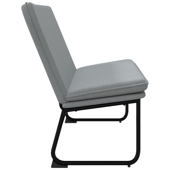 Bankje 100x75x76 cm stof lichtgrijs MeubelReus