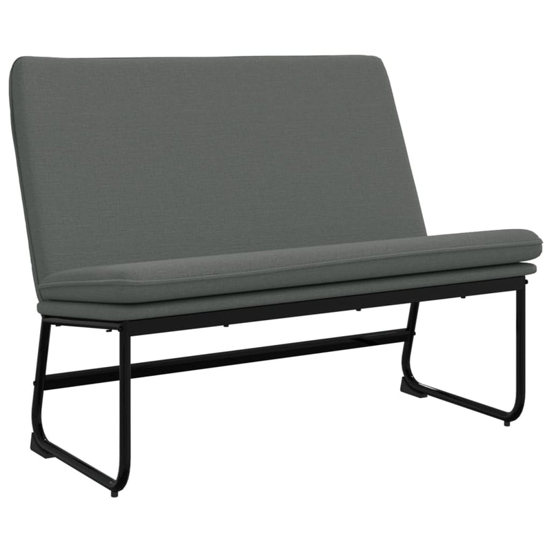Bankje 100x75x76 cm stof donkergrijs MeubelReus