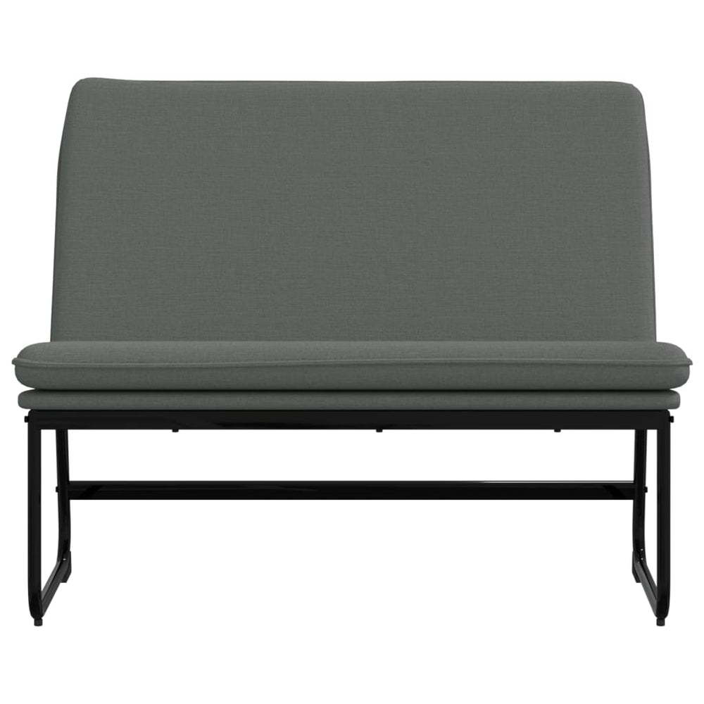 Bankje 100x75x76 cm stof donkergrijs MeubelReus