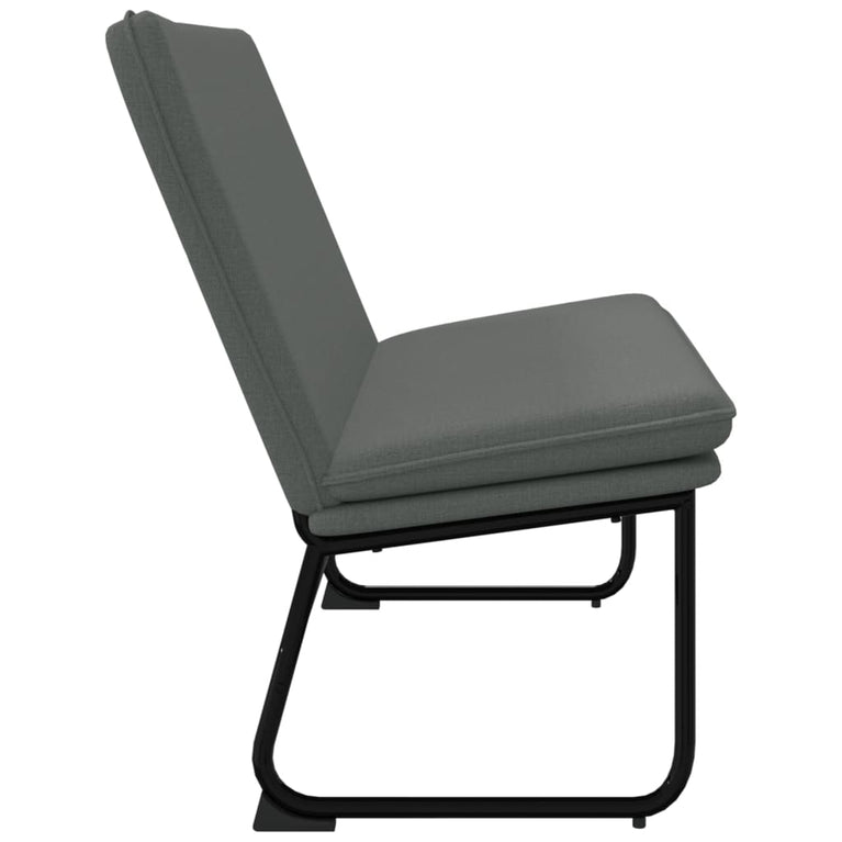 Bankje 100x75x76 cm stof donkergrijs MeubelReus