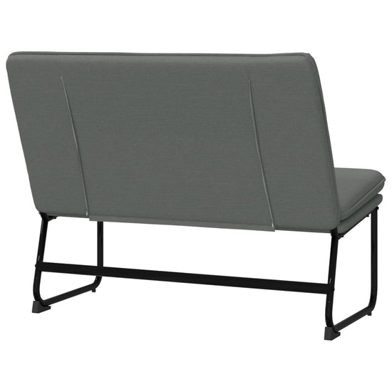 Bankje 100x75x76 cm stof donkergrijs MeubelReus