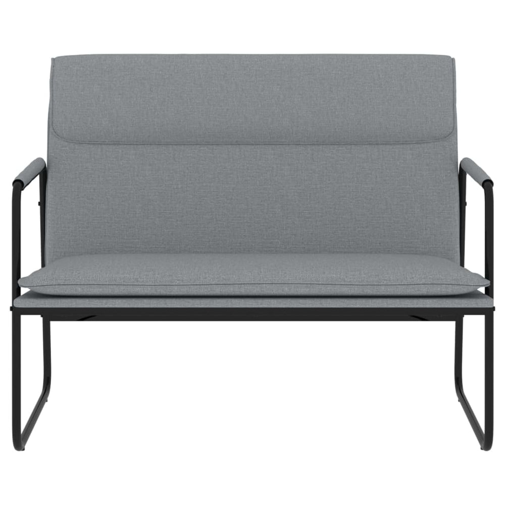 Bankje 100x64x80 cm stof lichtgrijs MeubelReus
