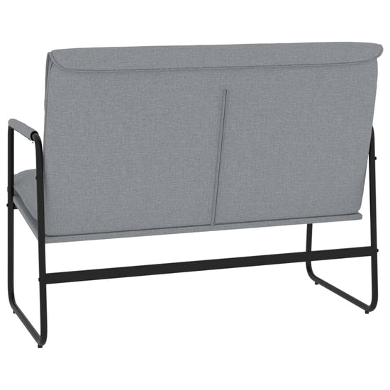 Bankje 100x64x80 cm stof lichtgrijs MeubelReus