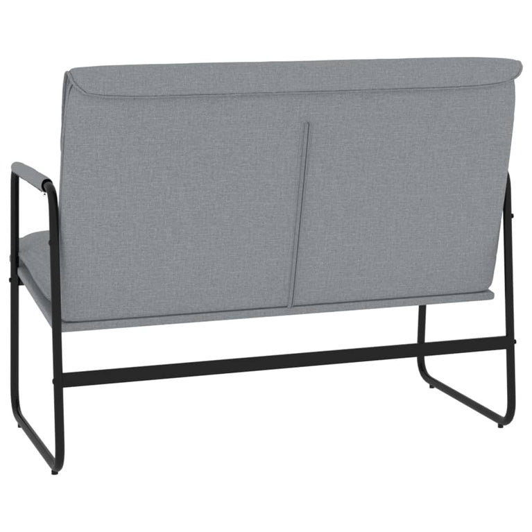 Bankje 100x64x80 cm stof lichtgrijs MeubelReus
