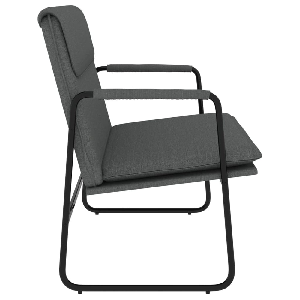 Bankje 100x64x80 cm stof donkergrijs MeubelReus