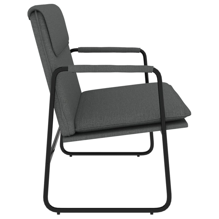 Bankje 100x64x80 cm stof donkergrijs MeubelReus
