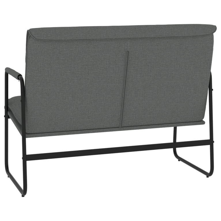 Bankje 100x64x80 cm stof donkergrijs MeubelReus