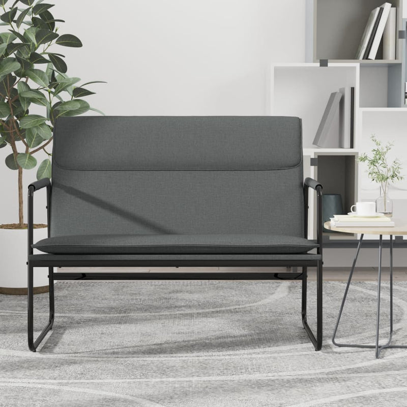 Bankje 100x64x80 cm stof donkergrijs MeubelReus