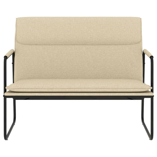 Bankje 100x64x80 cm stof crèmekleurig MeubelReus