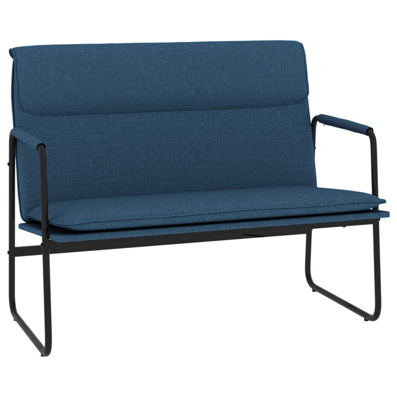 Bankje 100x64x80 cm stof blauw MeubelReus