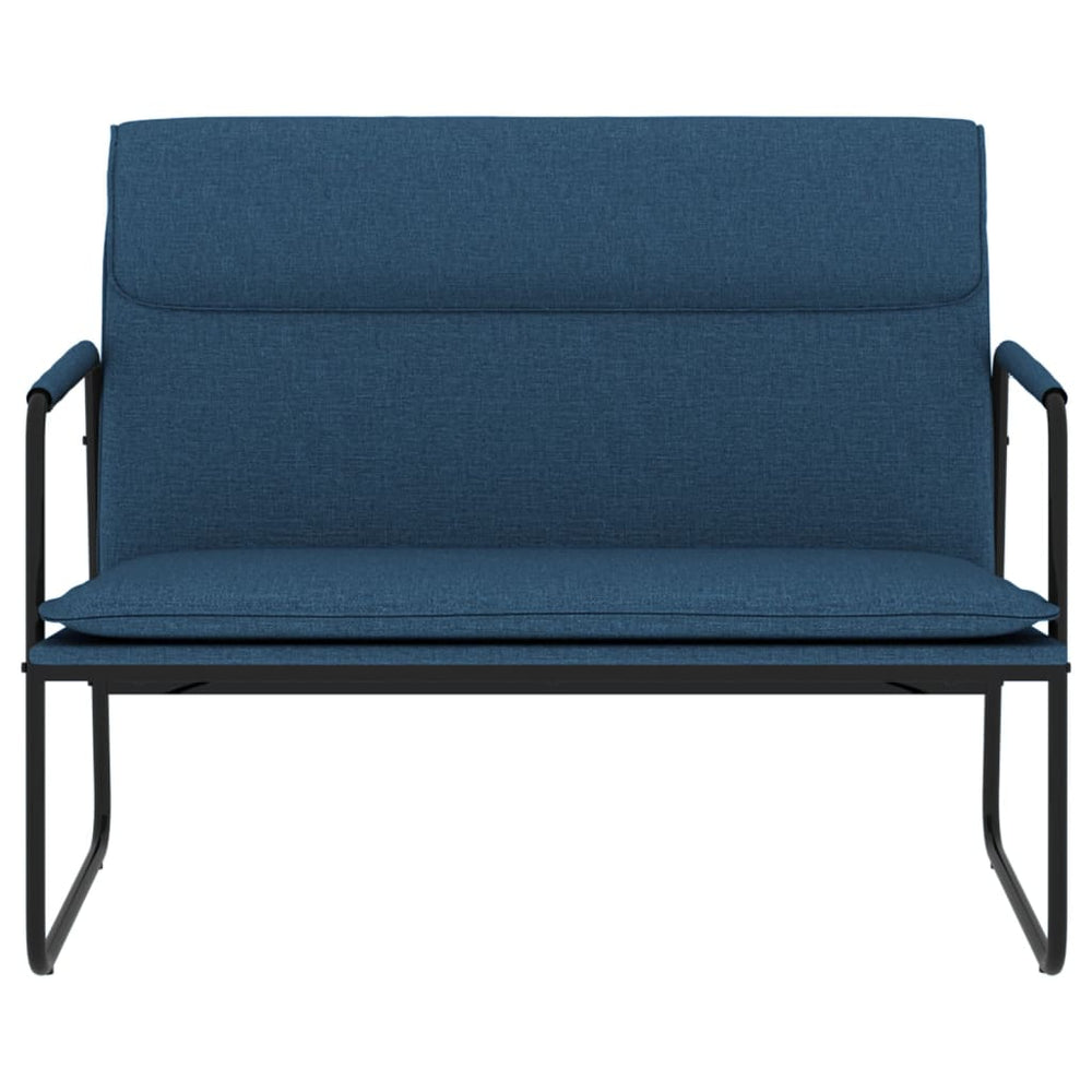 Bankje 100x64x80 cm stof blauw MeubelReus