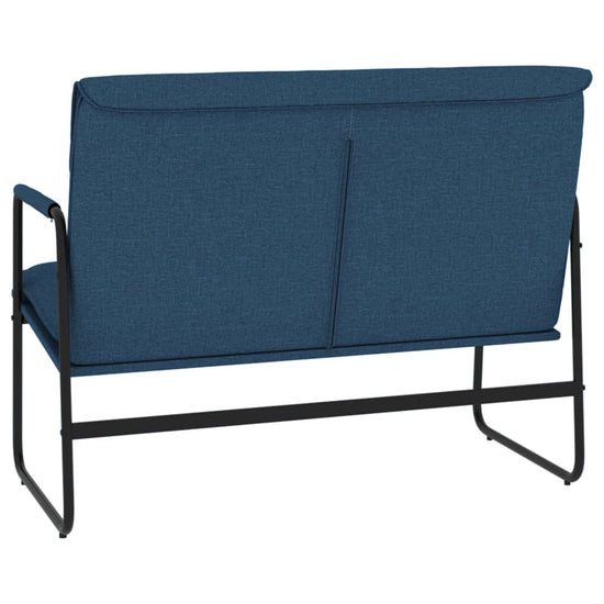 Bankje 100x64x80 cm stof blauw MeubelReus