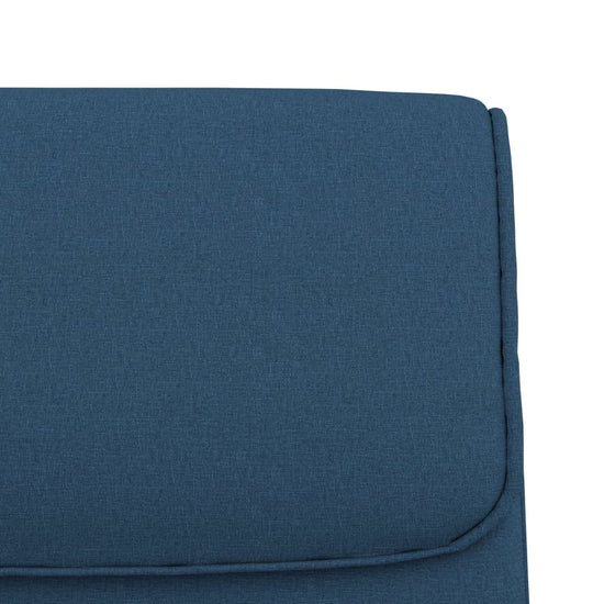 Bankje 100x64x80 cm stof blauw MeubelReus