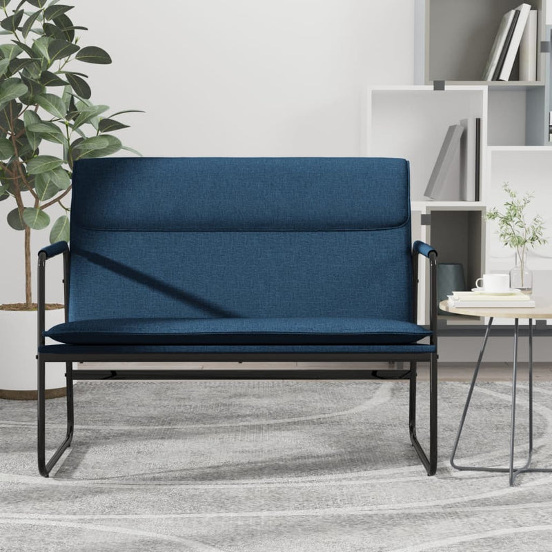Bankje 100x64x80 cm stof blauw MeubelReus