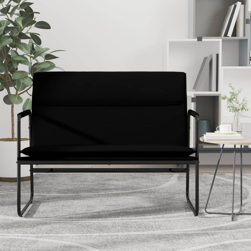 Bankje 100x64x80 cm kunstleer zwart MeubelReus