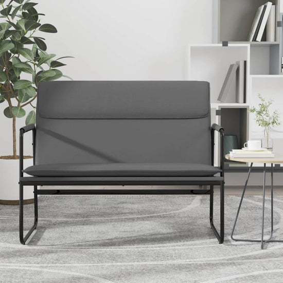 Bankje 100x64x80 cm kunstleer grijs MeubelReus