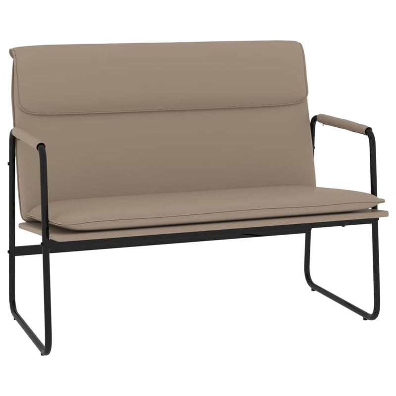 Bankje 100x64x80 cm kunstleer cappuccinokleurig MeubelReus
