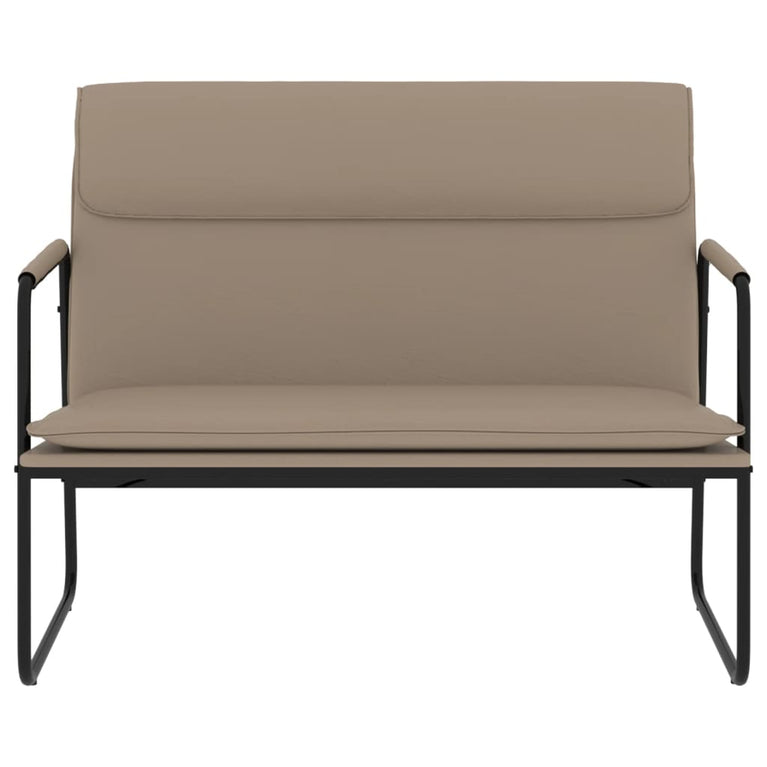 Bankje 100x64x80 cm kunstleer cappuccinokleurig MeubelReus