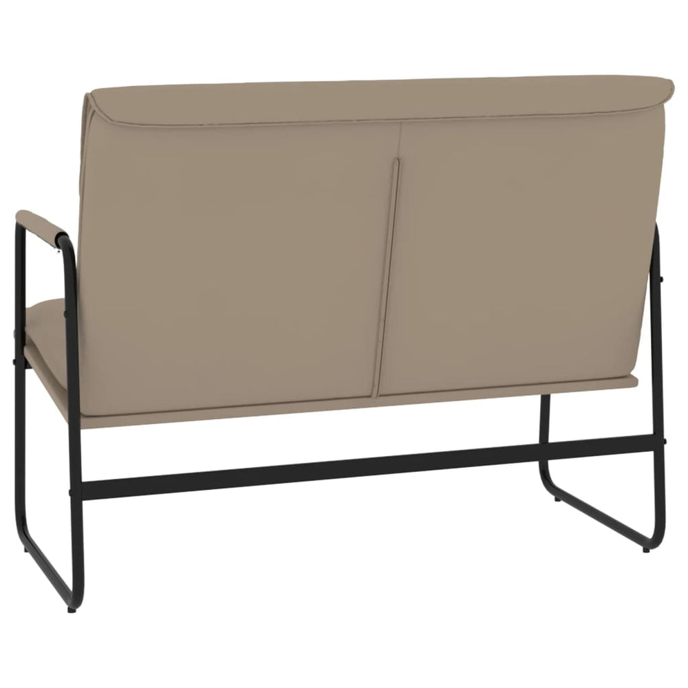 Bankje 100x64x80 cm kunstleer cappuccinokleurig MeubelReus