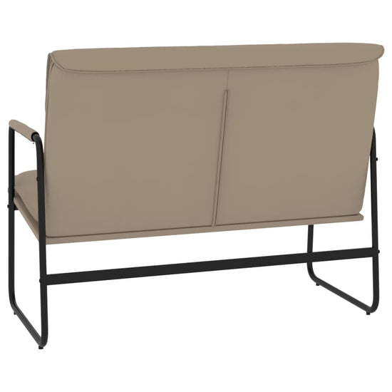 Bankje 100x64x80 cm kunstleer cappuccinokleurig MeubelReus