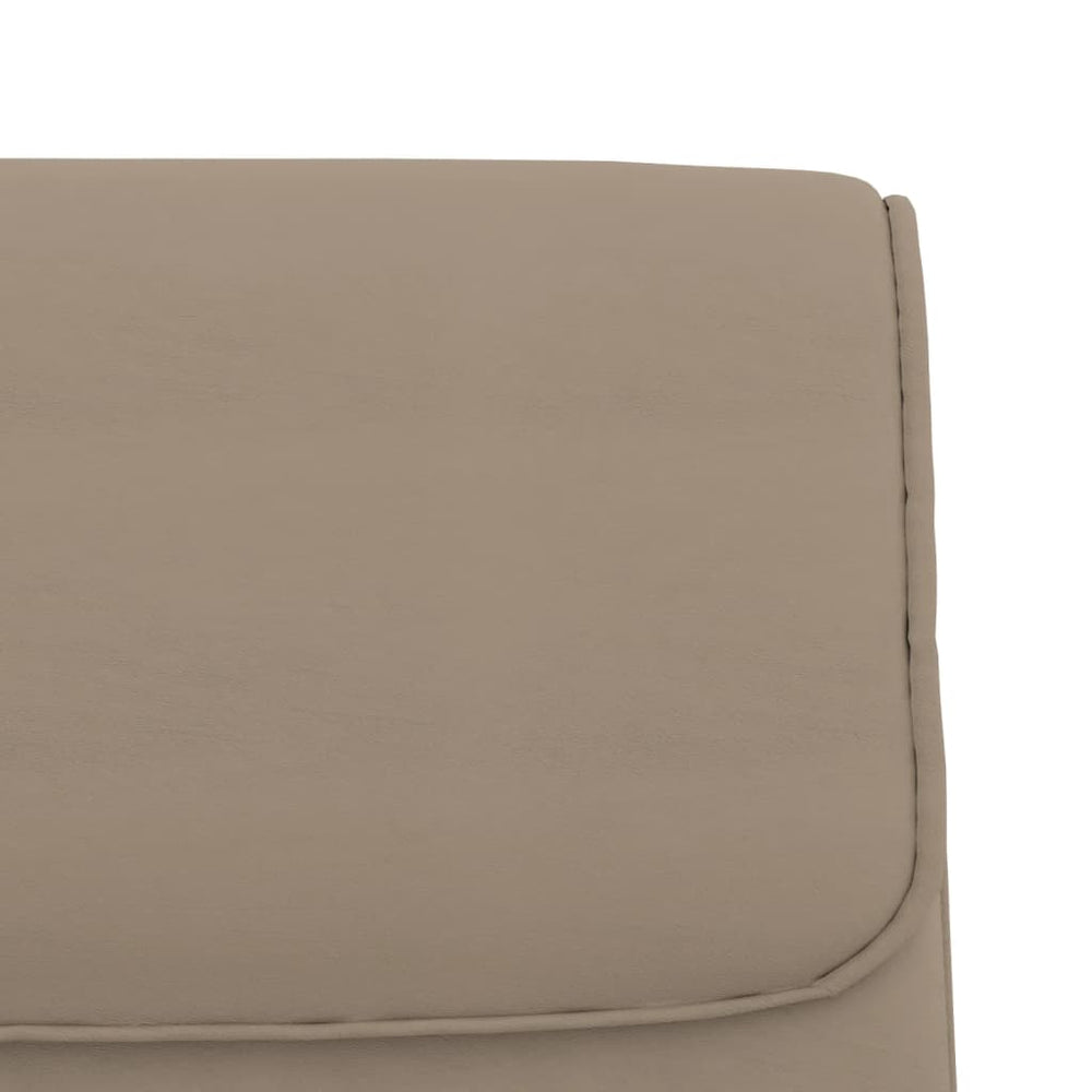 Bankje 100x64x80 cm kunstleer cappuccinokleurig MeubelReus
