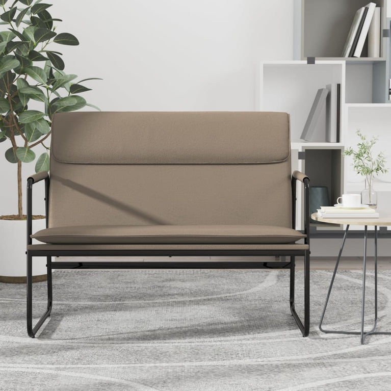 Bankje 100x64x80 cm kunstleer cappuccinokleurig MeubelReus