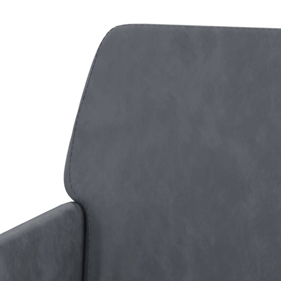 Bankje 108x79x79 cm fluweel donkergrijs MeubelReus