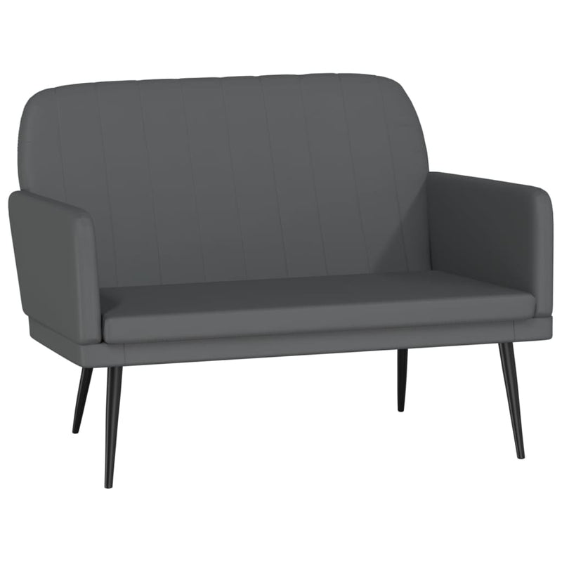 Bankje 107x80x81 cm kunstleer grijs MeubelReus