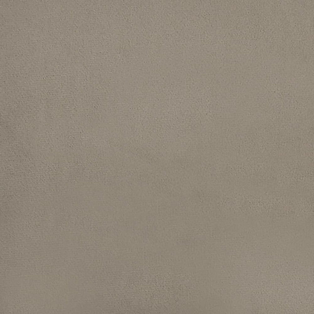 Bankje 110x76x80 cm fluweel lichtgrijs MeubelReus