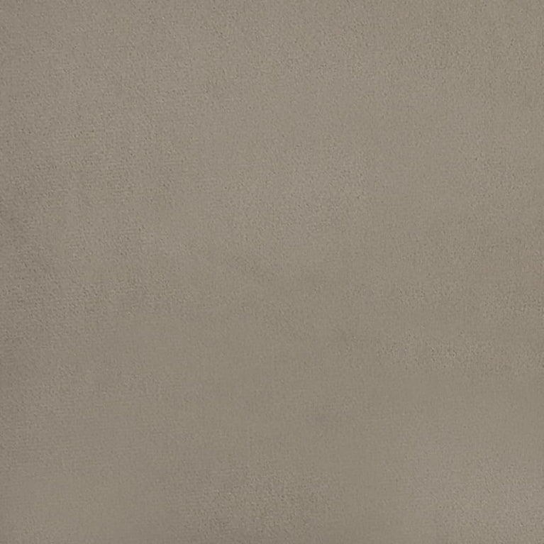 Bankje 110x76x80 cm fluweel lichtgrijs MeubelReus