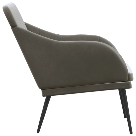 Bankje 110x76x80 cm fluweel donkergrijs MeubelReus