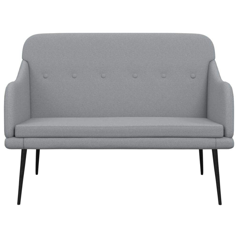 Bankje 110x76x80 cm stof lichtgrijs MeubelReus