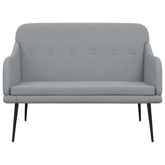 Bankje 110x76x80 cm stof lichtgrijs MeubelReus