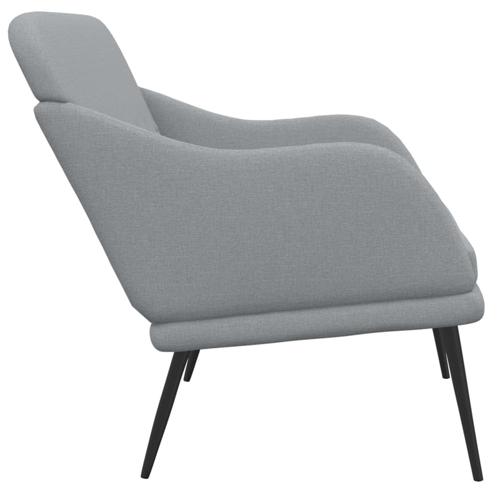 Bankje 110x76x80 cm stof lichtgrijs MeubelReus