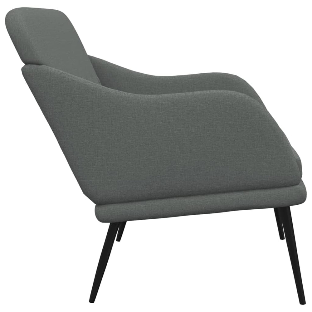 Bankje 110x76x80 cm stof donkergrijs MeubelReus