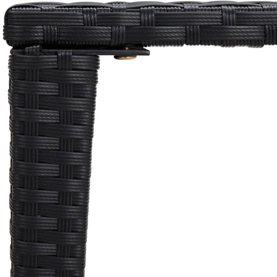 Tafeltjesset 3 st poly rattan zwart MeubelReus