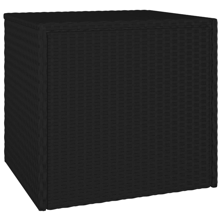 Bijzettafels 3 st poly rattan zwart MeubelReus