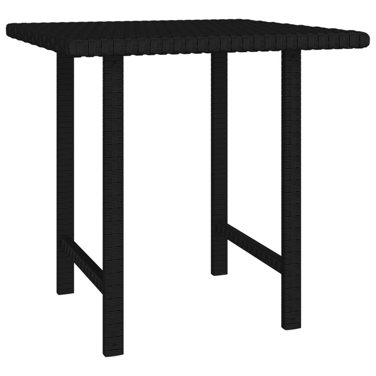 Bijzettafels 3 st poly rattan zwart MeubelReus