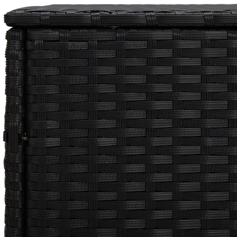 Bijzettafels 3 st poly rattan zwart MeubelReus