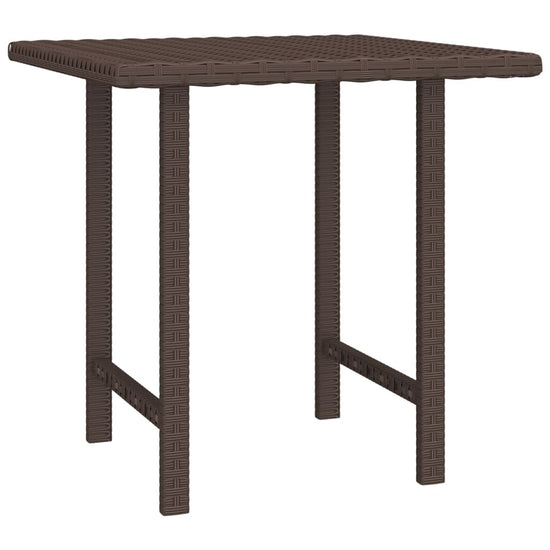 Bijzettafels 3 st poly rattan bruin MeubelReus