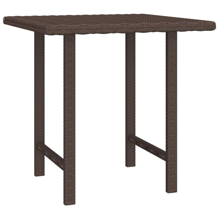 Bijzettafels 3 st poly rattan bruin MeubelReus
