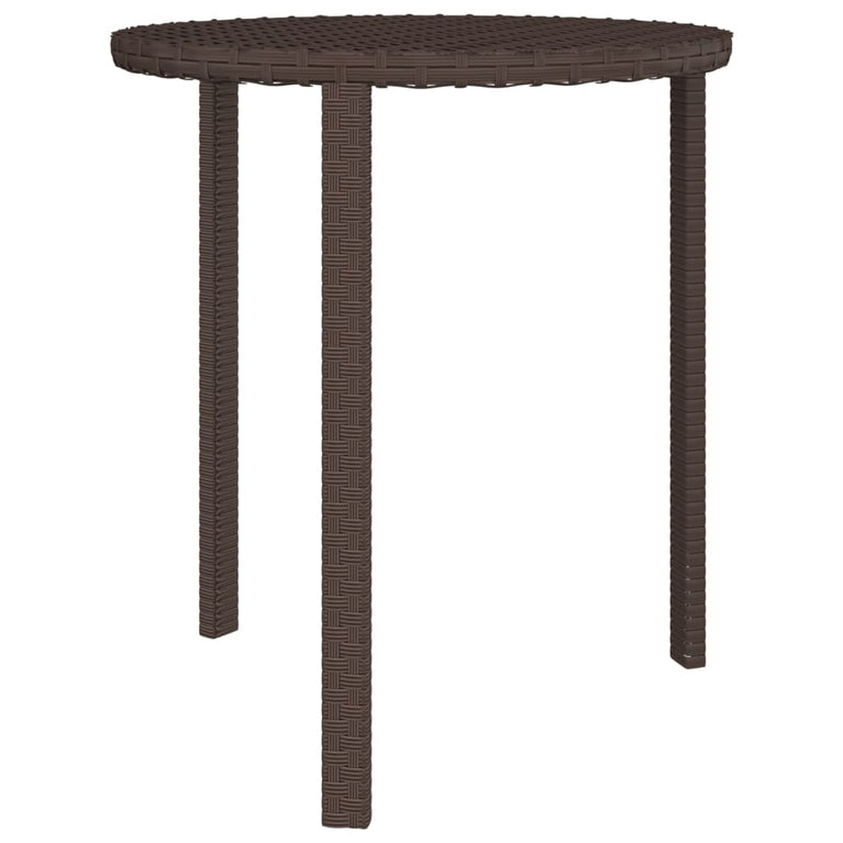 Bijzettafels 3 st poly rattan bruin MeubelReus