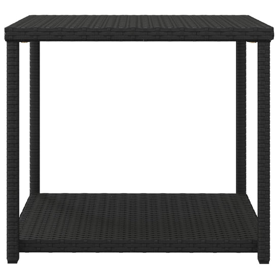 Bijzettafel 55x45x49 cm poly rattan zwart MeubelReus