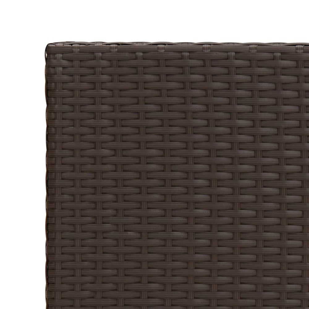 Bijzettafel 55x45x49 cm poly rattan bruin MeubelReus