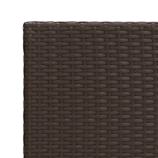 Bijzettafel 55x45x49 cm poly rattan bruin MeubelReus