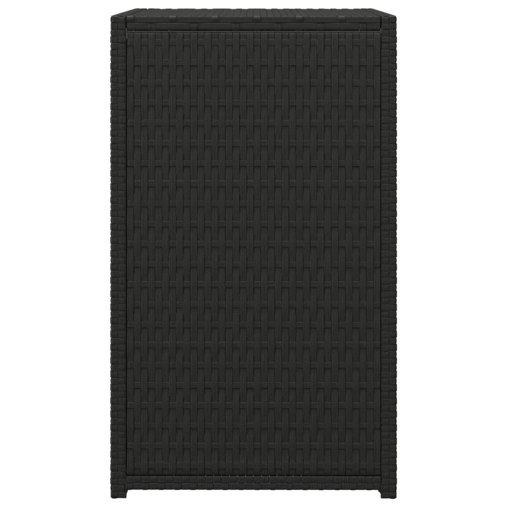 Bijzettafel C-vormig 40x35x60 cm poly rattan zwart MeubelReus